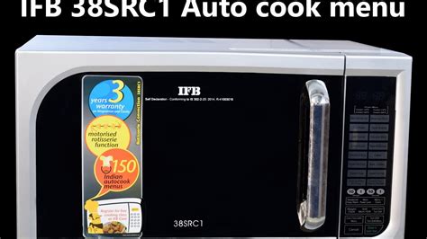 how to use auto cook menu in ifb microwave pdf manual